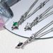 Gemini Titanium Steel Zircon Necklace For Men And Women Light Luxury Hip Hop Design Simple Ins Sweater Chain Jewelry_voghion.com