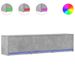 TV-Schrank mit LED-Beleuchtung Betongrau 165x34x40 cm_voghion.com