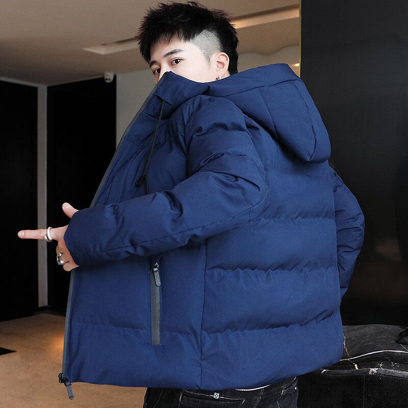 Padded Clothes Men's Loose Warm Short Thickened Padded Clothes Casual Hooded Padded Jacket_voghion.com