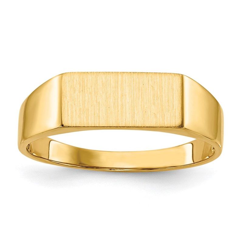 14k 5.5x12.0mm Open Back Signet Ring_voghion.com