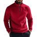 Sweat à capuche zippé doublé polaire pour homme – Pull chaud d'hiver à col montant (gris clair/bordeaux/blanc/noir/anthracite/camel/rouge/beige, S-XXXL)_voghion.com