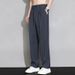 Fritid Vår Lös 2024 Nya raka långa byxor Draperad dräkt herr Trend Byxor med vida ben_voghion.com