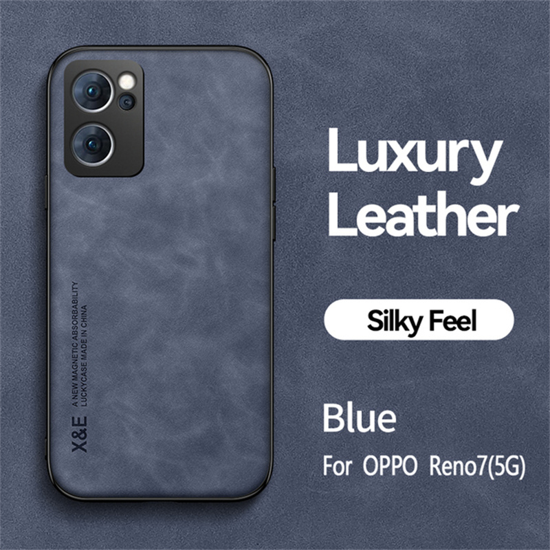 Lambanahast magnetiline nahast ümbris OPPO Reno 9 8 7 Pro 8T põrutuskindel objektiivi ümbris jaoks Find X6 X5 X3 Pro Lite Silkly Feeling_voghion.com