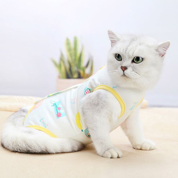 Female Neutering Surgery Weaning Clothes Soft Thin Four-Legged Cat Anti-Lick Warm_voghion.com