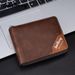 Wallet Men's Baellerry Retro Horizontal Short Zipper Coin Purse Contrast Color Card Holder Men's Wallet_voghion.com