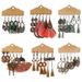 Set di orecchini retrò esagerati, accessori di moda etnici, orecchini, combinazione di 3 paia_voghion.com