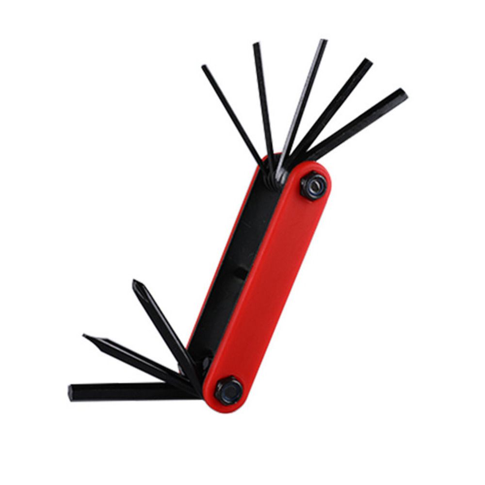 Mountain combination 8-in-1 multifunctional folding hexagonal road bike portable repair tool_voghion.com