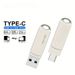 Metal 3.0 USB Flash Drive Type-C 2 In 1 360° Rotating USB-Type-C Universal Type, Suitable For Fast Transfer Between Laptops And Mobile Phones_voghion.com
