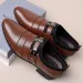 2025 New Men's Formal Shoes Plus Size Moccasins Pointed Toe Man Leather Shoe Classic Wedding Shoes Office Business Casual Shoes_voghion.com