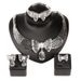 Set di gioielli da donna alla moda con collane a forma di farfalla in cristallo, collane e orecchini, stile boho, costumi da festa_voghion.com