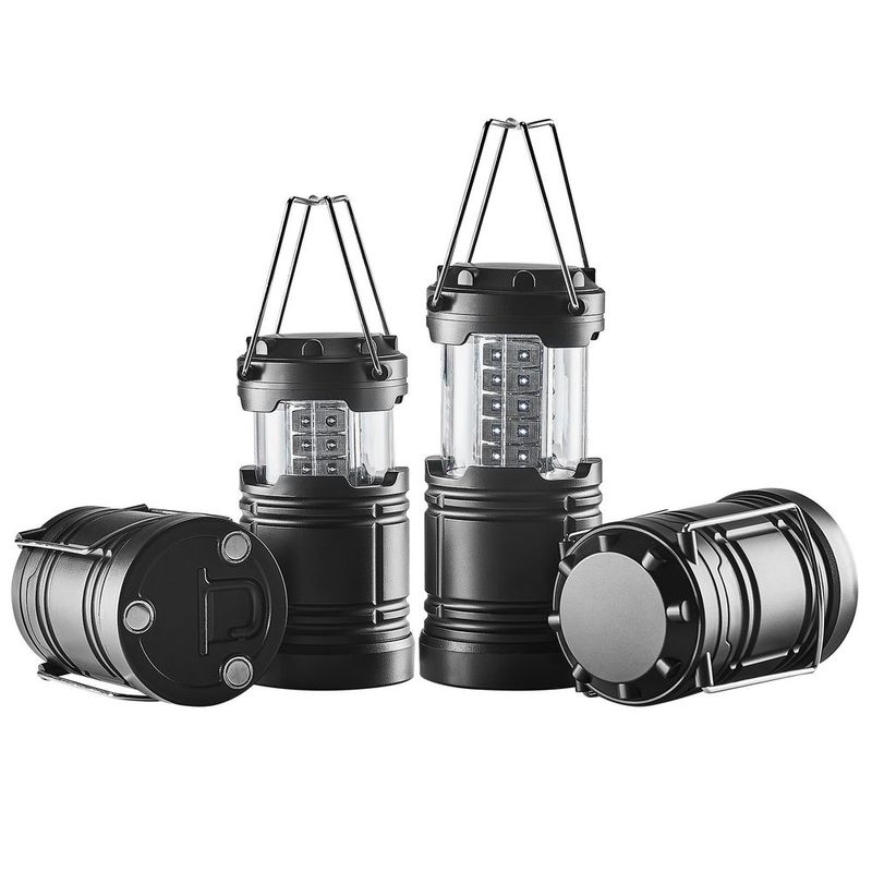 Lot de 4 lanternes de camping à LED pliables à piles VEVOR_voghion.com