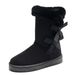Women's Snow Boots Mid-Calf Warm Fur Lined Boots Ladies Slip on Fashion Bootie_voghion.com
