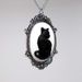 Joyería y accesorios Collar con colgante de camafeo de gato negro gótico_voghion.com