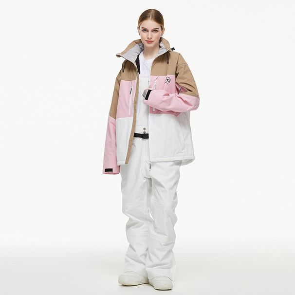 001 Tuta da sci invernale impermeabile da donna e uomo, giacca e pantaloni, nuovo modello transfrontaliero_voghion.com