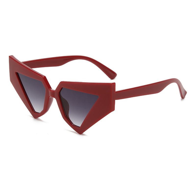 New Irregular Geometric Triangle Cat Eye Sunglasses, New Fashion Sunglasses_voghion.com