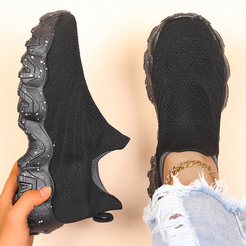 Scarpe da ginnastica traspiranti da donna taglie forti, slip-on, comode e comode_voghion.com