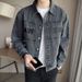 Men's Clothing Casual Denim Trendy Tops Handsome Jacket_voghion.com