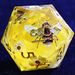 9 Polyhedral Resin Set Of D&D Dice Honey Blossom Nectar For Dungeons Dragons RPG_voghion.com
