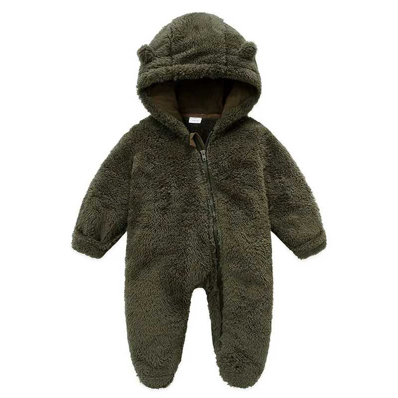 Kids Clothing bunny hooded jumpsuit baby crawling clothes_voghion.com