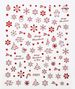 Nail Art Christmas sticker Red vintage elk Snowflake Snowman Christmas tree back nail sticker_voghion.com