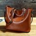 2022 New Women's Fashion Trend Oil Wax Leather Tote Bag Crossbody Shoulder Handbag_voghion.com