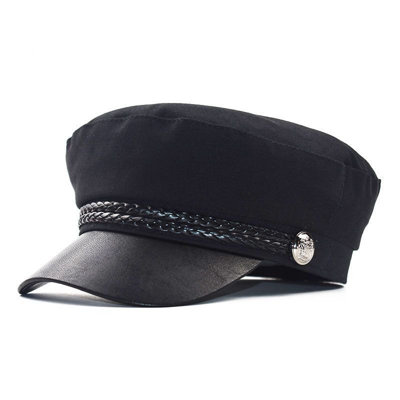 Cappello ottagonale con linguetta d'anatra, tendenza estiva versatile, berretto primaverile, versione sottile, famoso cappello ottagonale da donna su Internet, britannico_voghion.com