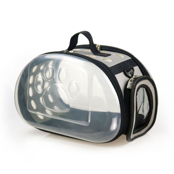 Transparent Portable Foldable Pet Breathable Single Shoulder Handheld Dog Bag Small Detachable Cat Carrier_voghion.com