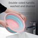 Silicone Foldable Wash Basin, Wall-Mountable Telescopic Collapsible Sink, For Home Travel Camping Portable_voghion.com