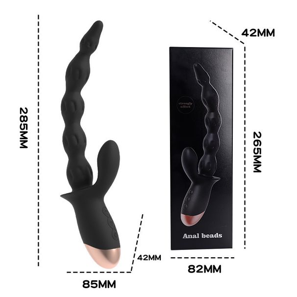Prostate Backcourt Massager Unisex Vibrating Electric Masturbator Anal Plug Adult Sex Toys_voghion.com