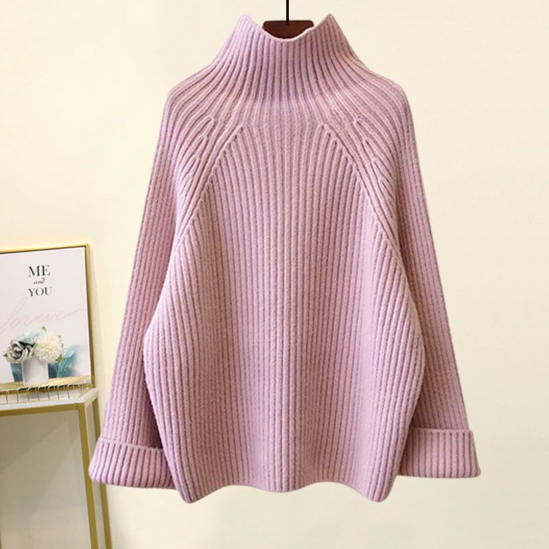 Vêtements pour femmes Costume deux pièces nouveau pull de style paresseux d'automne et d'hiver pour femmes à lacets à neuf points avec pantalon large_voghion.com