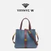 Borsa a secchiello da donna casual alla moda YXYHYC W, di alta qualità e di lusso, con motivo a struzzo e scomparti multipli._voghion.com