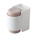 2Pcs Toothbrush Holder Toothpaste Rack Mouthwash Cup Strong Adsorption Hanging Storage Rack With Cup Bathroom Accessory_voghion.com