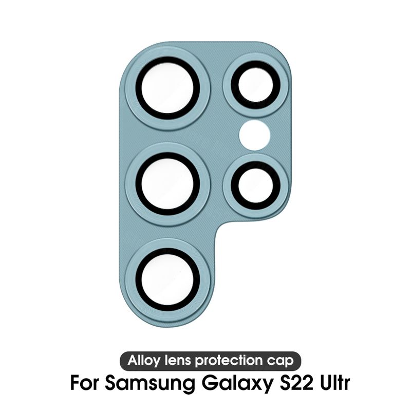 Coque en métal pour objectif d'appareil photo Samsung Galaxy S22 Ultra, protection d'objectif d'appareil photo pour Galaxy S22 Ultra, verre pour Samsung S_voghion.com