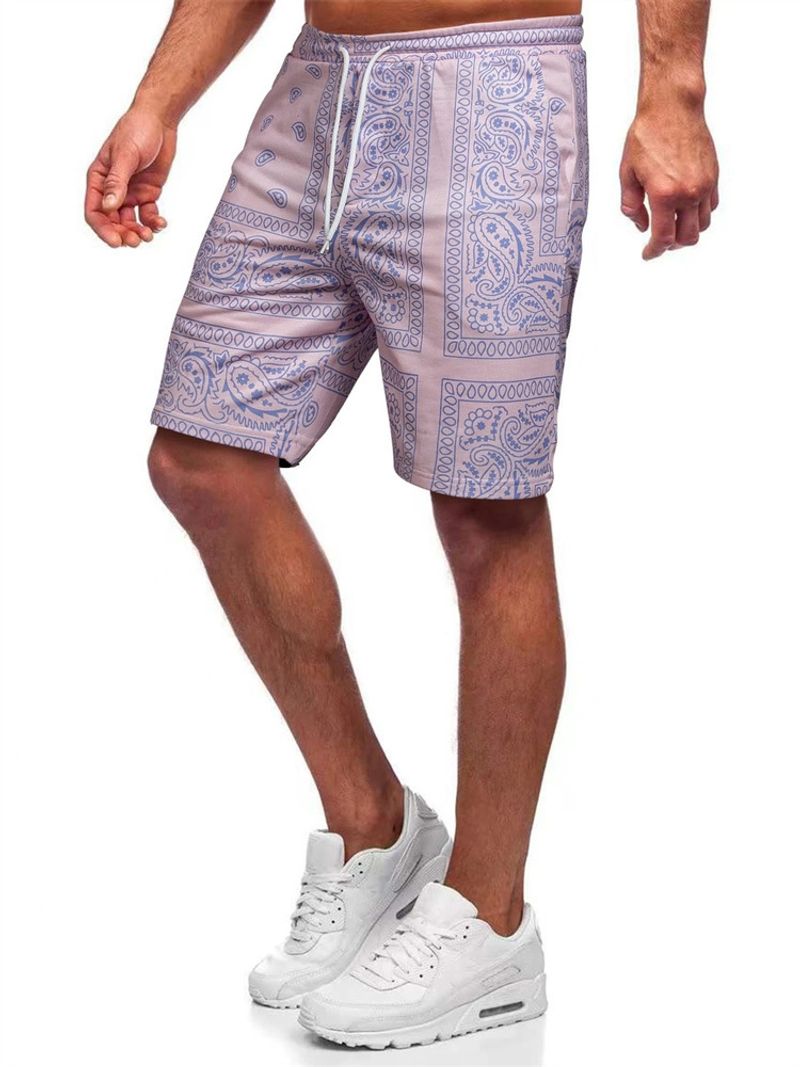Maillot de bain pour homme, short à séchage rapide en cinq points, style ample, idéal pour les sources chaudes et le bord de mer_voghion.com