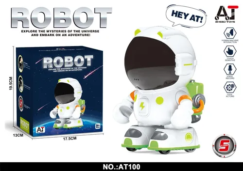 Smarta leksaker Ny produkt Rymdrobot Sjungande och dansande Inspelning Intelligent pekskärm Interaktiv följeslagare Barnrobotleksak_voghion.com