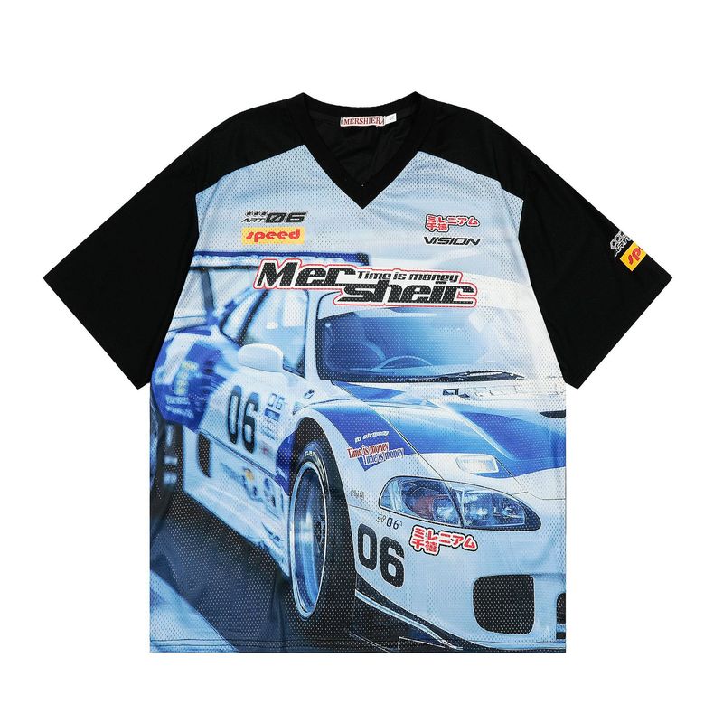 T-shirt d'été à séchage rapide pour homme, style moto, marque tendance 2025, New American Jersey, style sport, manches courtes, pour hommes et femmes_voghion.com