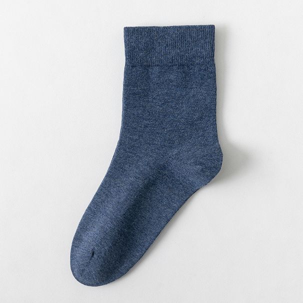 Calzini da uomo, autunnali e invernali, tinta unita, corti, calzini in cotone, calzini da uomo neri e bianchi grigi, calzini sportivi sottili e alti elastici, tutti abbinabili_voghion.com