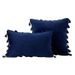 Hemoh Velvet Tassel Throw Pillow With Insert – Modern Minimalist Cushion For Sofa & Bed (45x45cm, 18 Luxe Colors)_voghion.com