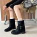 Damen Stiefeletten mit Blockabsatz und dicker Sohle, Herbst/Winter 2025, Neuankömmling_voghion.com