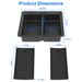 Center Console Organizer Tray Fit For 2021 2022 2023 Tesla Model 3 Model Y Armrest Drawer Storage Box with 2Pcs Silicone Pads_voghion.com