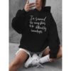 Kinitwear Women's Fall/Winter Pullover Sweatshirt One Color Leisure Standard Made In China_voghion.com