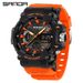 Men's And Women's Digital Sports Watch With Alarm, Waterproof, Dual Display, And LED Backlight For Outdoor Activities And Daily Use_voghion.com