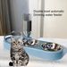 Guangying High-Capacity Pet Feeder Bowl Set With Beveled Mouth Automatic Drinking Water Splash-Proof Multi-Functional Cat Dog Food Bowl_voghion.com