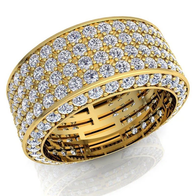 Creative New Fashion Bitcoin Metal Ring Inlaid Cubic Zirconia Wedding Rings for Women Men Party Jewelry Anniversary Gift_voghion.com