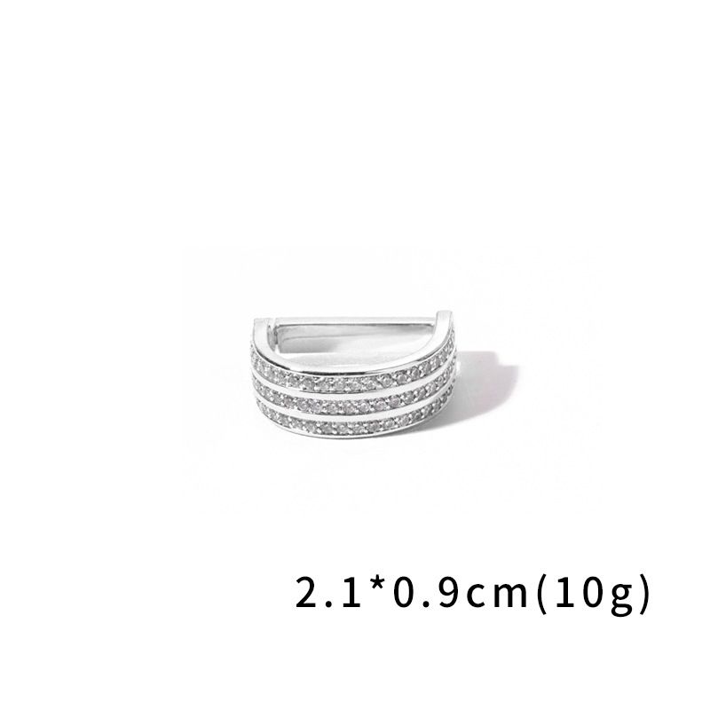 Gioielli da uomo, una varietà di fermacravatta con fibbia a forma di D, di alta qualità, con zirconi micro intarsiati, anello fisso, accessori di moda_voghion.com