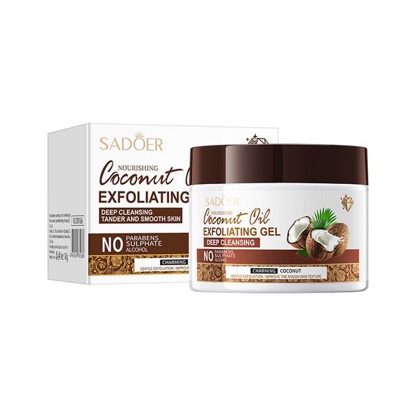 Coconut Oil 140g Smooth Nourishing Exfoliating Gel Skin Care Products_voghion.com