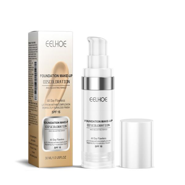 EELHOE Discoloration Liquid Foundation Concealer Long Lasting Moisturizing Without Taking Off Makeup, Warming,_voghion.com