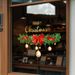 1Pc45Cm*60Cm Christmas Decorative Window Stickers Bow Waistline Glass Stickers Party Atmosphere Scene Layout A Whole Electrostatic Window Grilles_voghion.com