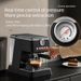 Macchina per caffè espresso semiautomatica per casa e ufficio, design compatto con montalatte a vapore, estrazione a pressione da 15 bar, serbatoio dell'acqua da 1,8 l_voghion.com