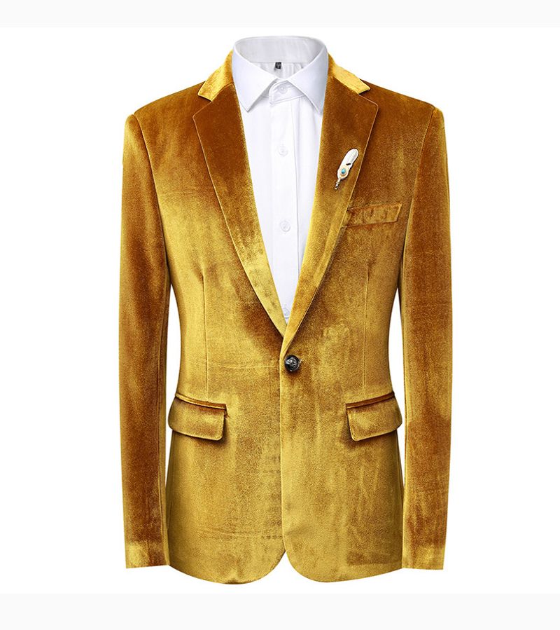 Herrenbekleidung Modemarke Herren Herbstbekleidung Neuer Samtanzug Host Kleid Große Größe Anzug Männer_voghion.com